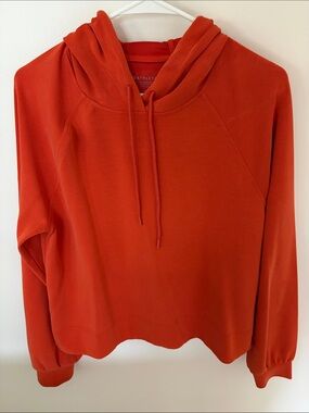 Athleta Women's Bright Orange Hooded Pullover